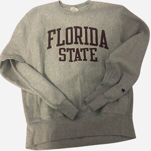Champion Gray Reverse Weave FSU Sweatshirt